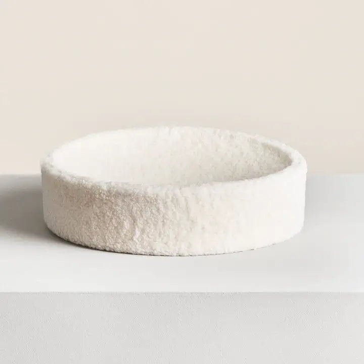 PawsPrank Cloud-9 Orthopedic Cat Bed - Faux Shearling & Memory Foam