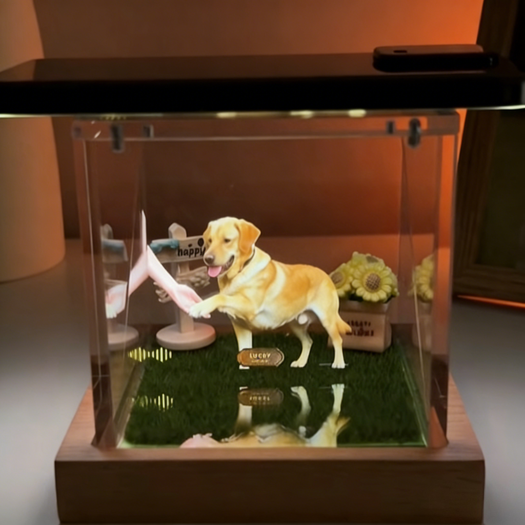 PawsPrank Lumina Box|3D Holographic Pet Memorial & Keepsake