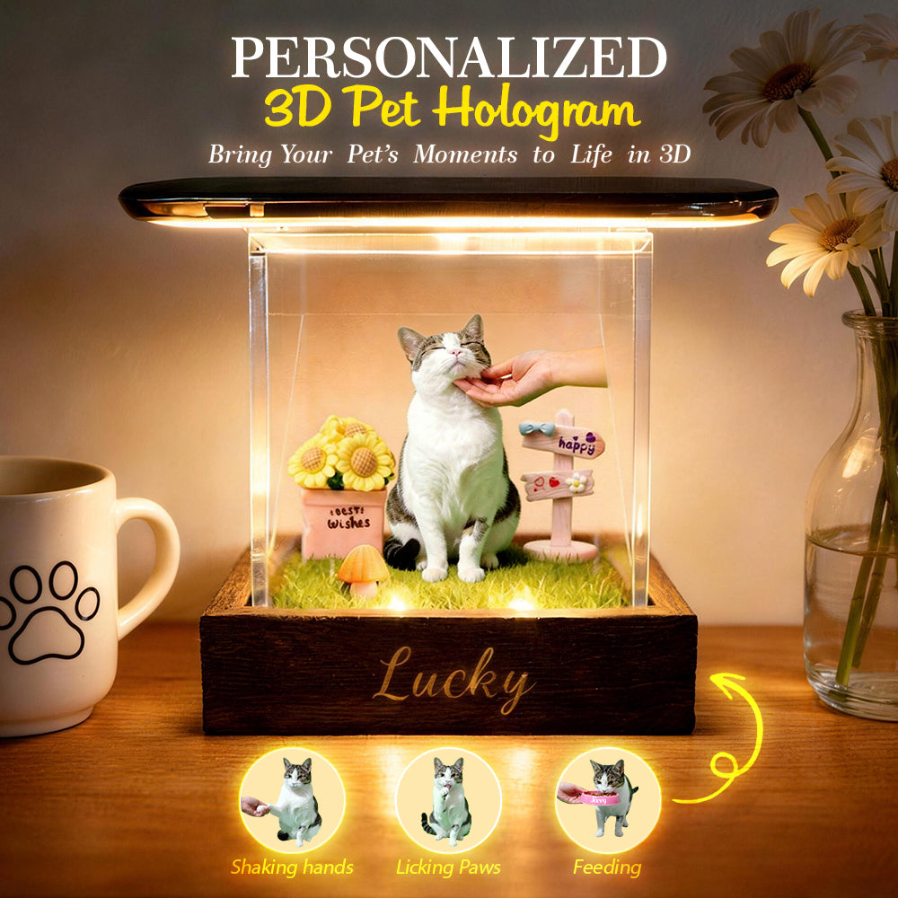 PawsPrank Lumina Box|3D Holographic Pet Memorial & Keepsake