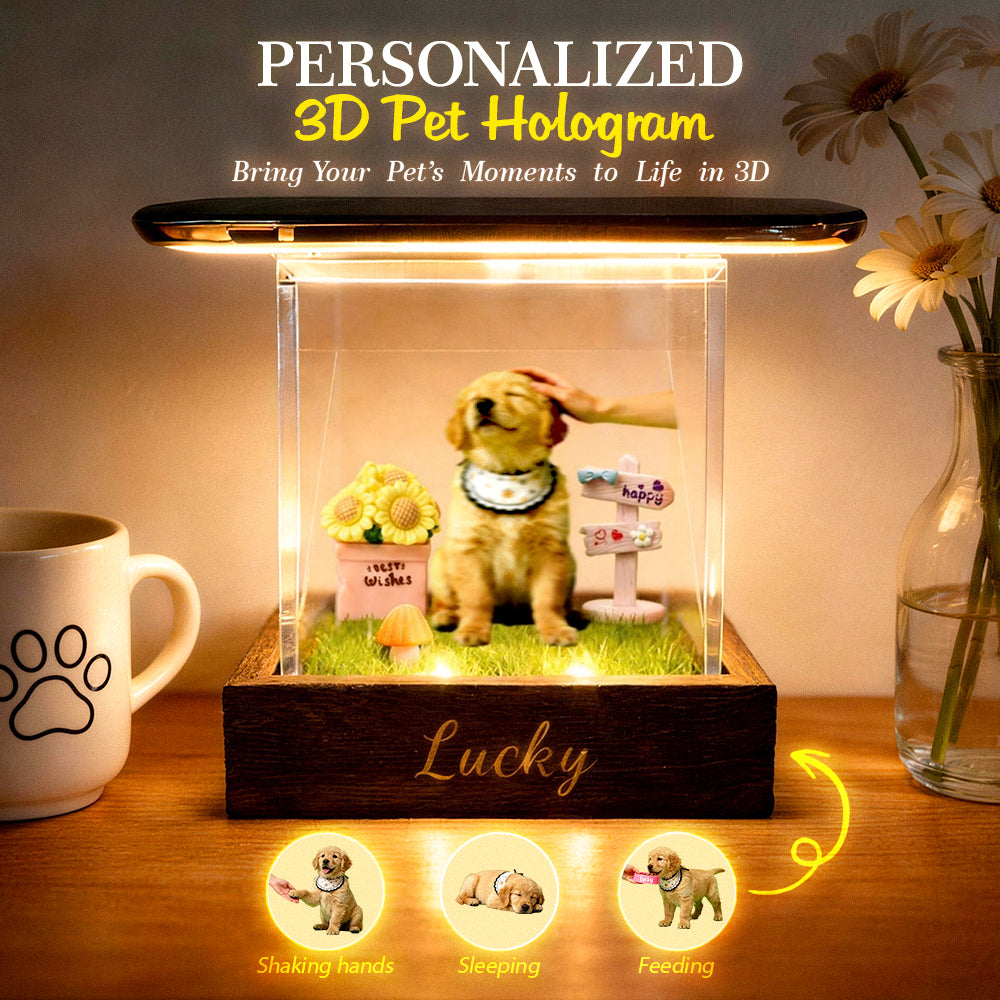 PawsPrank Lumina Box|3D Holographic Pet Memorial & Keepsake