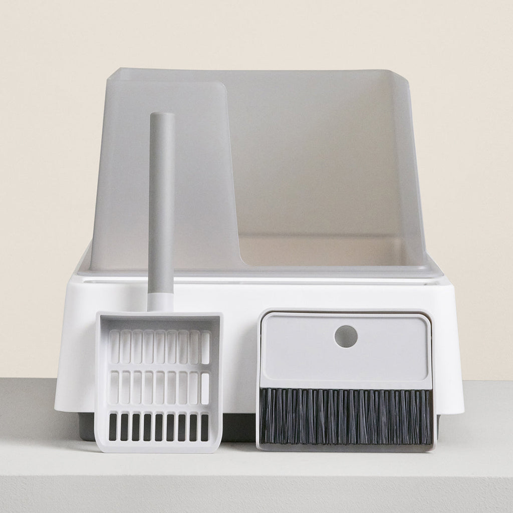 PawsPrank Horizon Modern Litter Box - Integrated Tool System