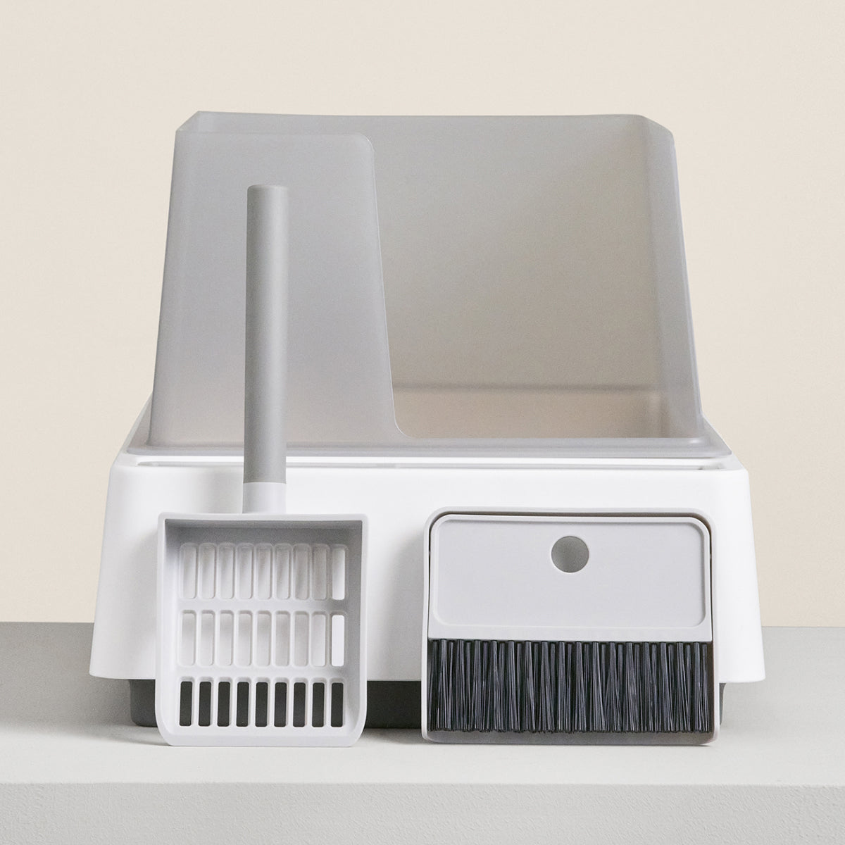PawsPrank Horizon Modern Litter Box - Integrated Tool System