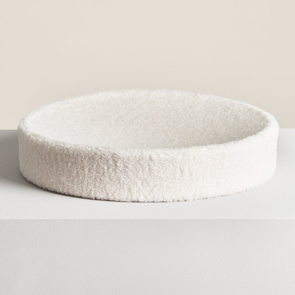 PawsPrank Cloud-9 Orthopedic Cat Bed - Faux Shearling & Memory Foam